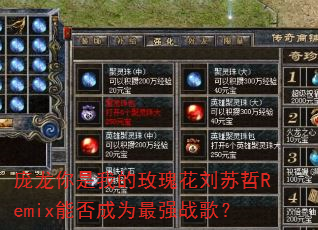 庞龙你是我的玫瑰花刘苏哲Remix能否成为最强战歌? 庞龙你是我的玫瑰花刘苏哲Remix能否成为最强战歌?
